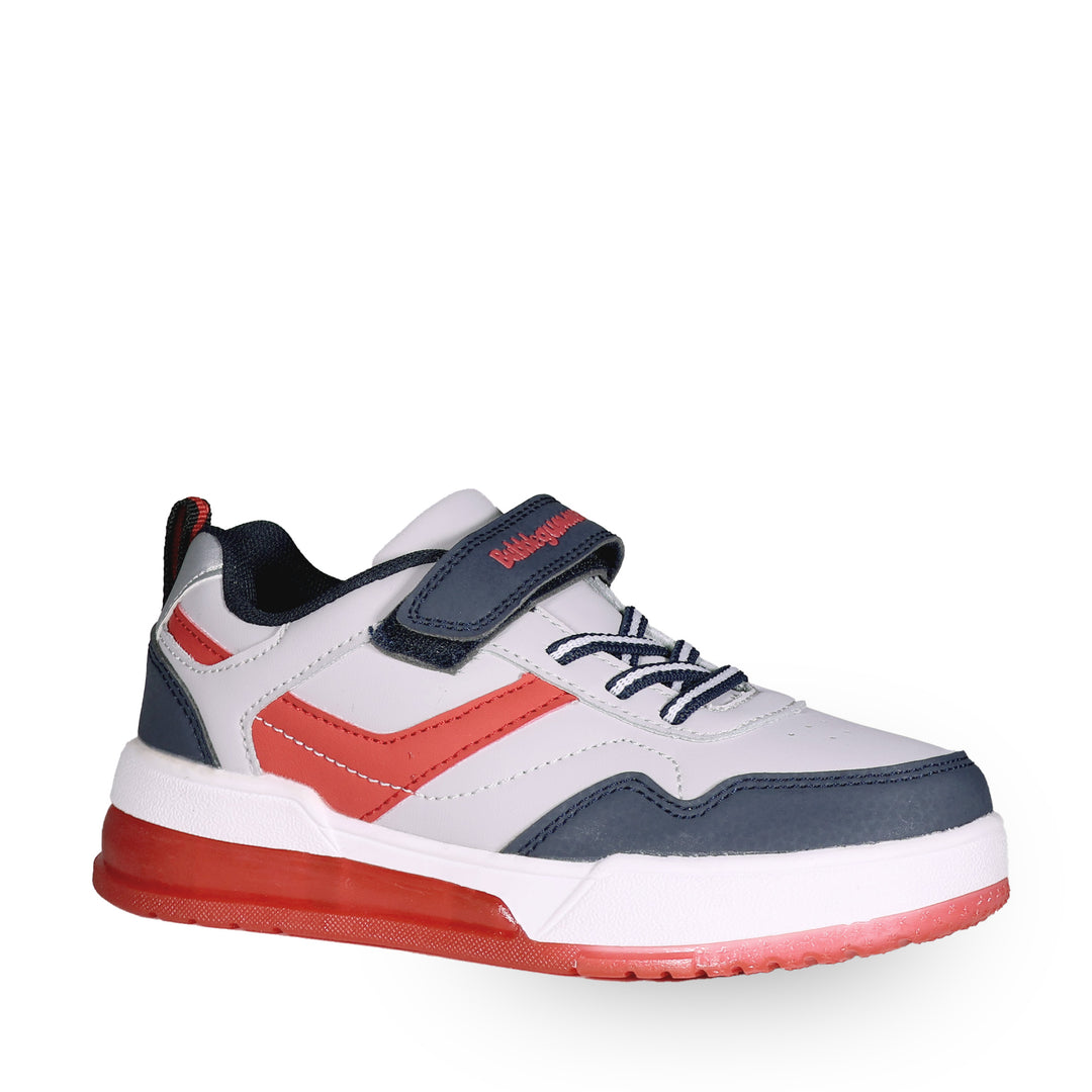 BUBBLEGUMMERS DABBLE RED/NAVY BOYS Light up Velcro Jogger – Bata