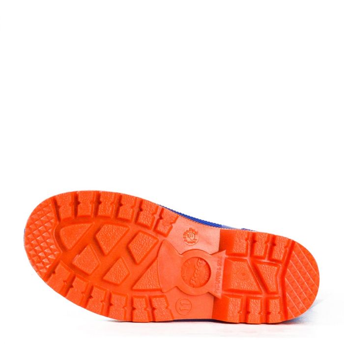 Children s Bubblegummer Gumboot Cobalt Orange Bata